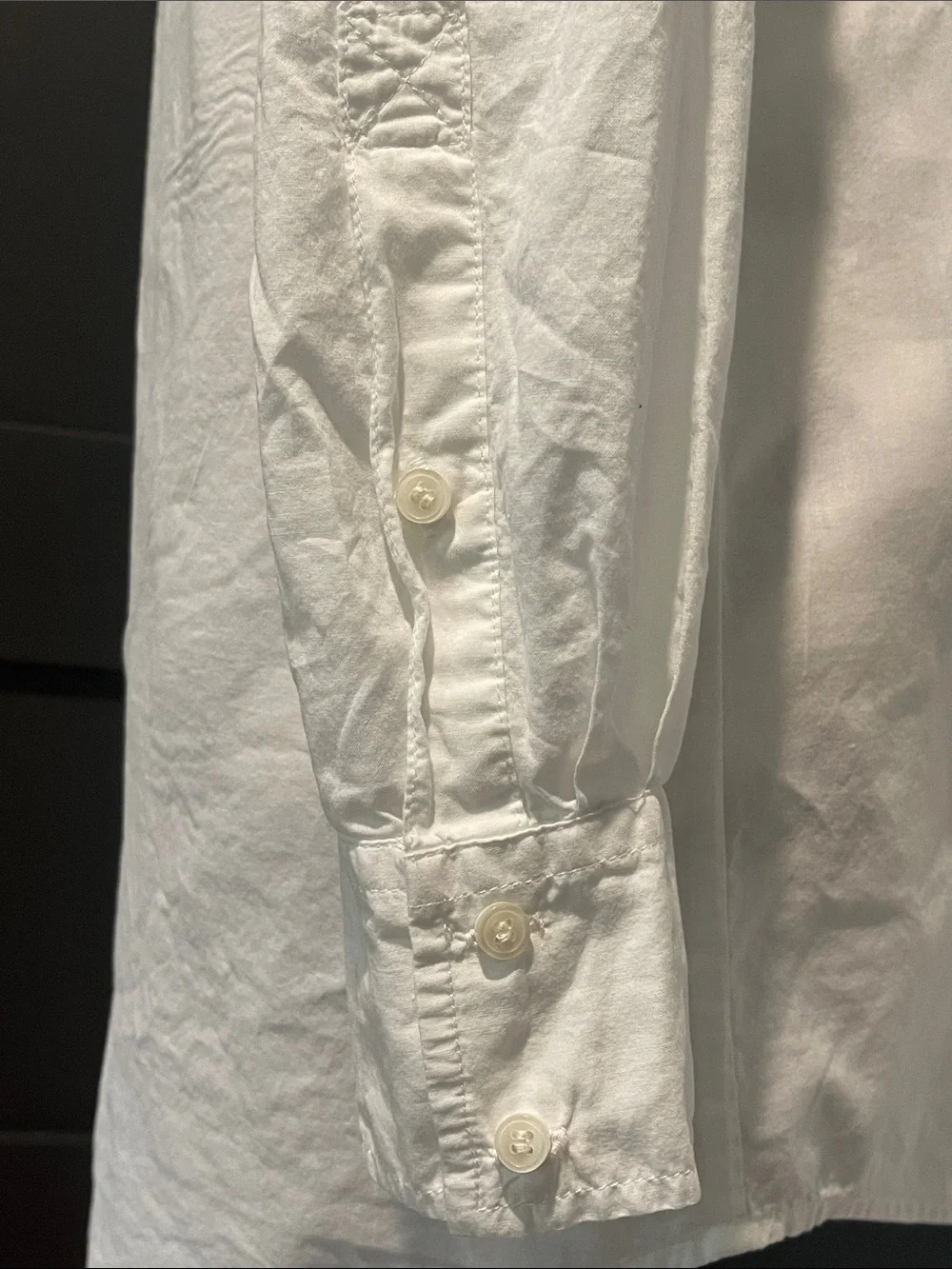 J.Crew Cotton Chambray Pocket Tunic White Button Up Shirt Size XS